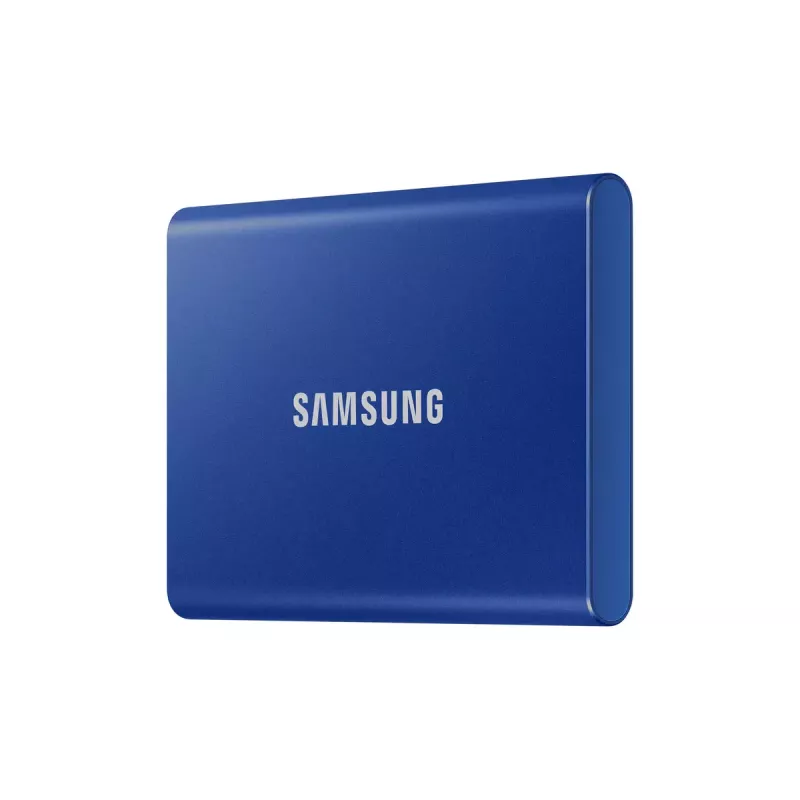 Externe SSD Samsung T7 Portable 1 TB, USB-C 3.2 Gen 2, NVMe, AES-256 Hardware-Verschlüsselung, Blau