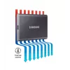 Externe SSD Samsung T7 Portable 1 TB, USB-C 3.2 Gen 2, NVMe, AES-256 Hardware-Verschlüsselung, Blau