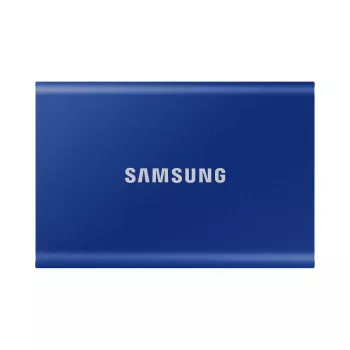 Externe SSD Samsung T7 Portable 1 TB, USB-C 3.2 Gen 2, NVMe, AES-256 Hardware-Verschlüsselung, Blau