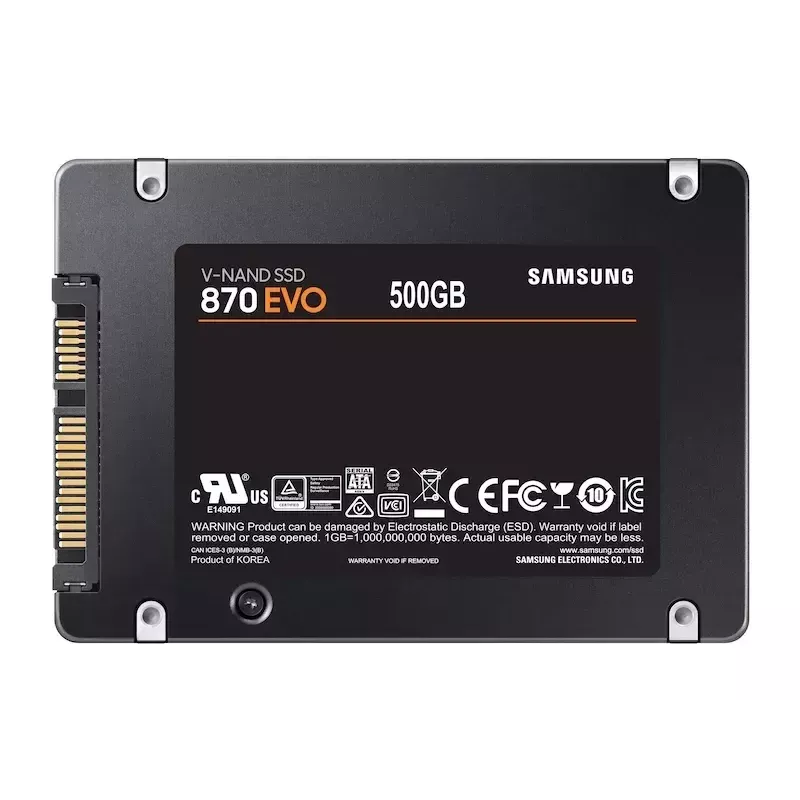Samsung 870 EVO 500 GB 2.5 Zoll Serial ATA III V-NAND MLC