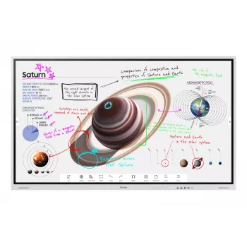 Samsung WM75B interaktives Whiteboard 190,5 cm (75 Zoll) 3840 x 2160 Pixel Touchscreen Grau, Weiß