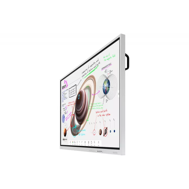 Samsung WM75B interaktives Whiteboard 190,5 cm (75 Zoll) 3840 x 2160 Pixel Touchscreen Grau, Weiß