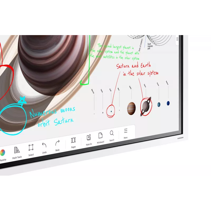 Samsung WM55B interaktives Whiteboard 139,7 cm (55 Zoll) 3840 x 2160 Pixel Touchscreen Grau, Weiß