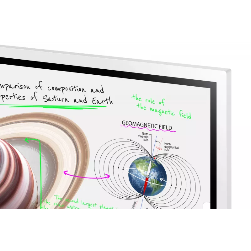Samsung WM55B interaktives Whiteboard 139,7 cm (55 Zoll) 3840 x 2160 Pixel Touchscreen Grau, Weiß