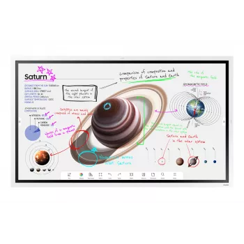 Samsung WM65B interaktives Whiteboard 165,1 cm (65 Zoll) 3840 x 2160 Pixel Touchscreen Grau, Weiß
