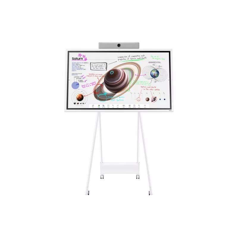 Samsung WM65B interaktives Whiteboard 165,1 cm (65 Zoll) 3840 x 2160 Pixel Touchscreen Grau, Weiß