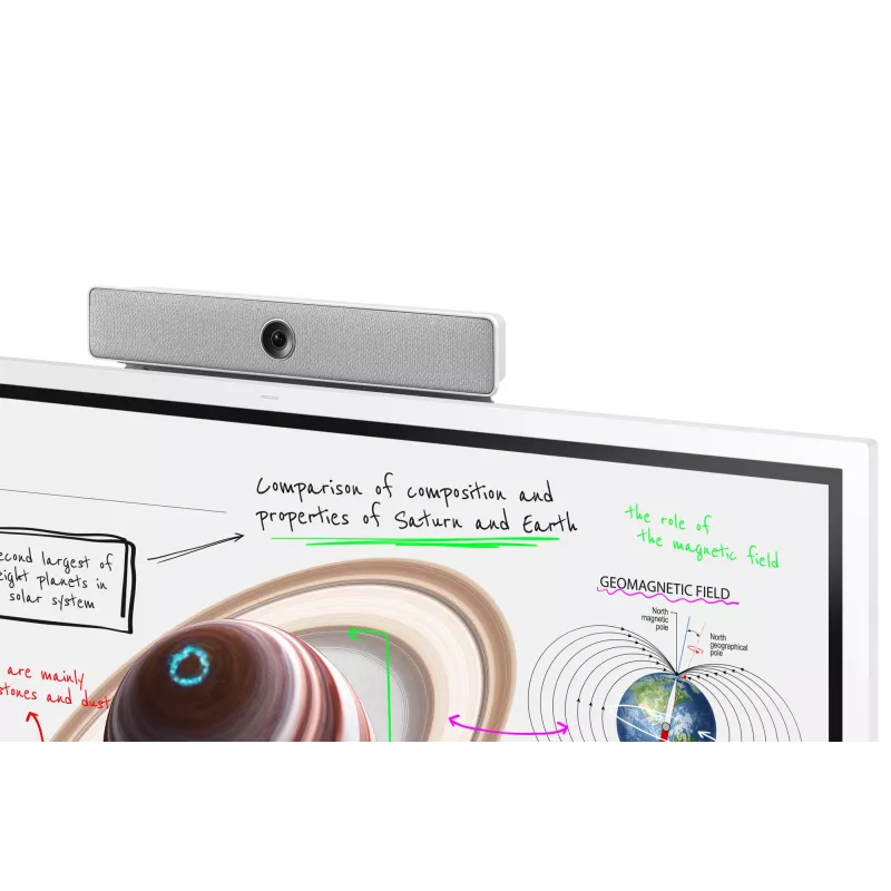 Samsung WM65B interaktives Whiteboard 165,1 cm (65 Zoll) 3840 x 2160 Pixel Touchscreen Grau, Weiß