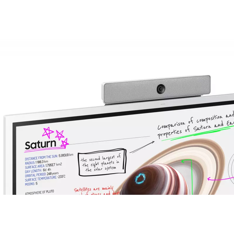 Samsung WM65B interaktives Whiteboard 165,1 cm (65 Zoll) 3840 x 2160 Pixel Touchscreen Grau, Weiß