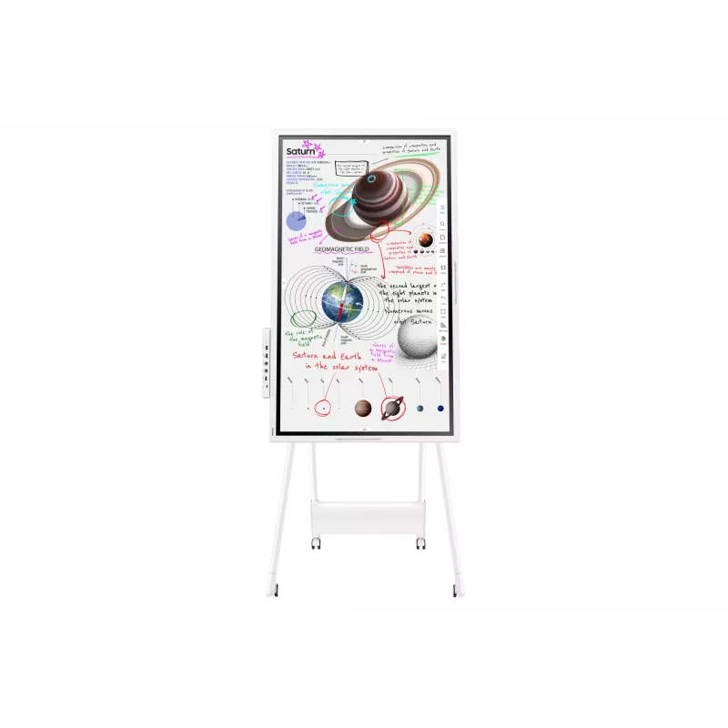 Samsung WM65B interaktives Whiteboard 165,1 cm (65 Zoll) 3840 x 2160 Pixel Touchscreen Grau, Weiß