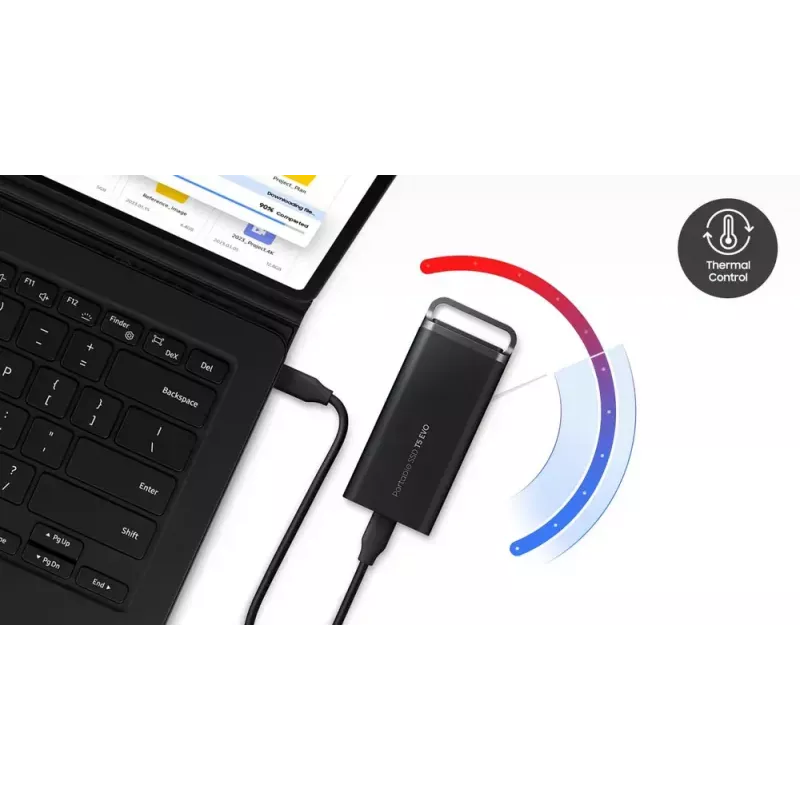 SSD-Laufwerk Samsung 2TB tragbar USB 3.2 Gen 1 MU-PH2T0S