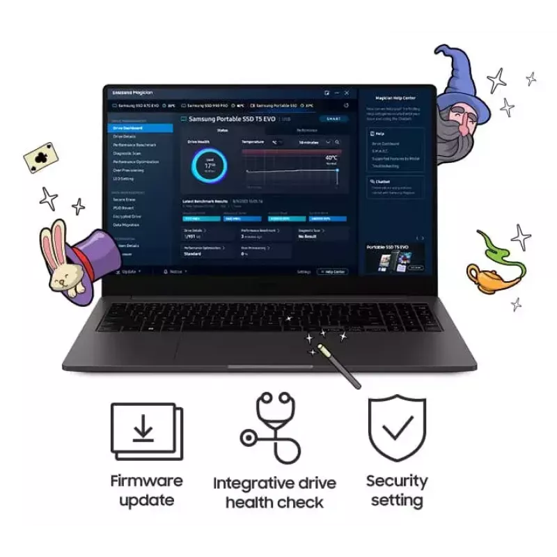SSD-Laufwerk Samsung 2TB tragbar USB 3.2 Gen 1 MU-PH2T0S