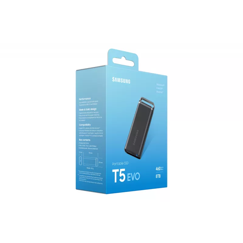 Samsung MU-PH8T0S 8 TB 3.2 Gen 1 (3.1 Gen 1) Schwarz