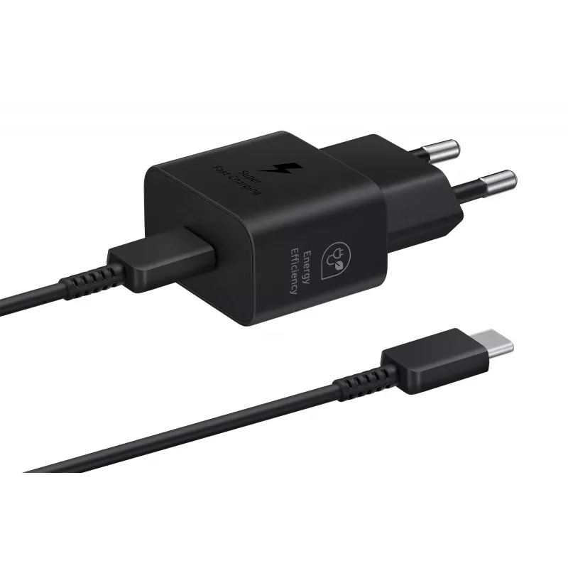 Charger Samsung EP-T2510 25W USB‑C Indoor Fast Charging, Schwarz, 1 m Kabel