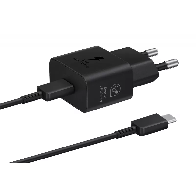 Charger Samsung EP-T2510 25W USB‑C Indoor Fast Charging, Schwarz, 1 m Kabel