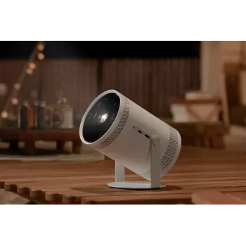 Ultra-Kurzdistanz-DLP-1080p-Datenprojektor Samsung SP-LFF3CLAXXXH – 30–100 Zoll (0,8–2,7 m), Wi‑Fi 5, HDR10+, HLG, 5 W RMS, 1,4 kg, Weiß