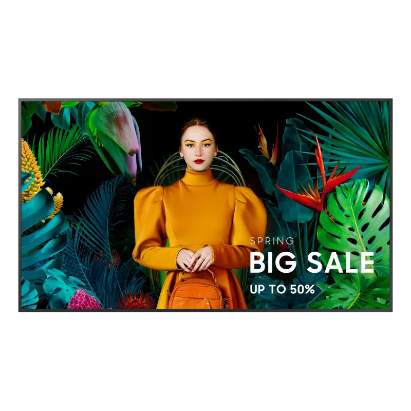 Samsung QB75C Digital Signage Flachbildschirm 190,5 cm (75 Zoll) LCD Wi-Fi 350 cd/m² 4K Ultra HD Schwarz Integrierter Prozessor Tizen 16/7