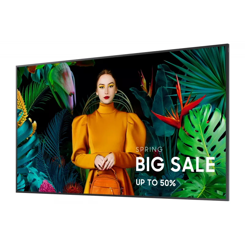 Samsung QM75C Digital Signage Flachbildschirm 190,5 cm (75 Zoll) LCD Wi-Fi 500 cd/m² 4K Ultra HD Schwarz Tizen 24/7
