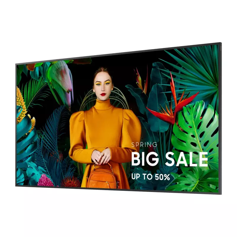 Samsung QB50C Digital Signage Flachbildschirm 127 cm (50 Zoll) LCD Wi-Fi 350 cd/m² 4K Ultra HD Schwarz Integrierter Prozessor Tizen 16/7
