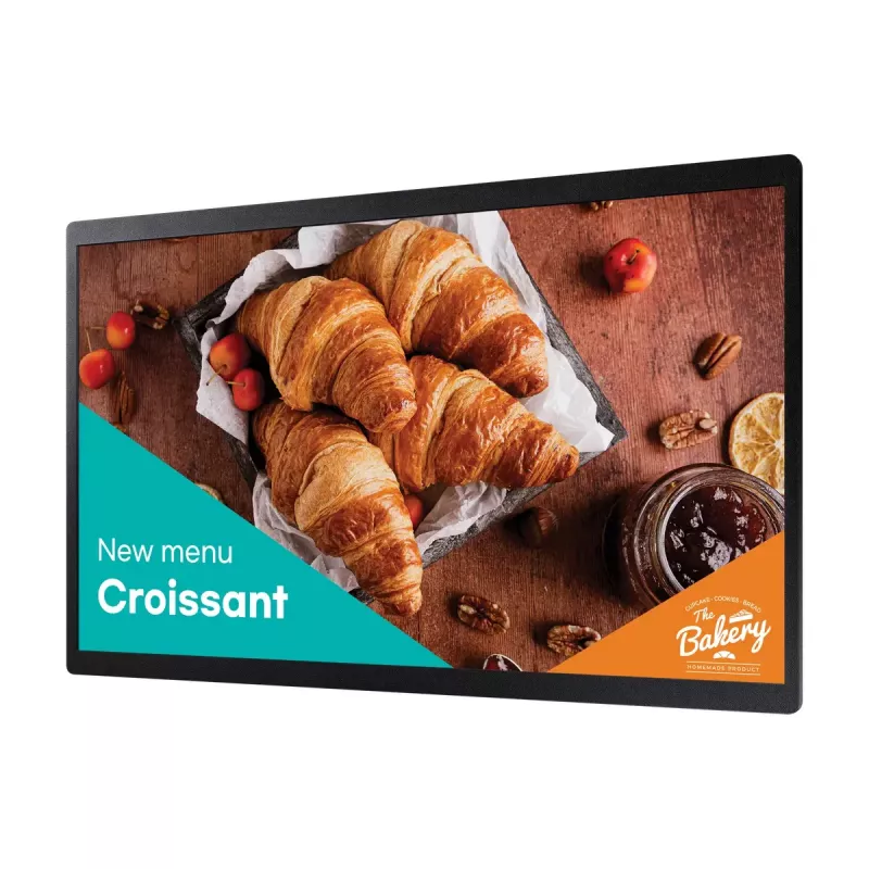 Samsung QB24C Digital Signage Flachbildschirm 61 cm (24 Zoll) LED Wi-Fi 250 cd/m² Full HD Schwarz Integrierter Prozessor Tizen 16/7