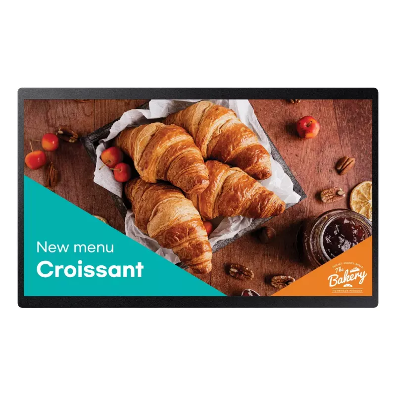 Samsung QB24C Digital Signage Flachbildschirm 61 cm (24 Zoll) LED Wi-Fi 250 cd/m² Full HD Schwarz Integrierter Prozessor Tizen 16/7