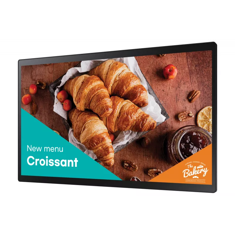 Samsung QB24C-T Digital Signage Flachbildschirm 61 cm (24 Zoll) LED Wi-Fi 250 cd/m² Full HD Schwarz Touchscreen Integrierter Prozessor Tizen 7.0 16/7