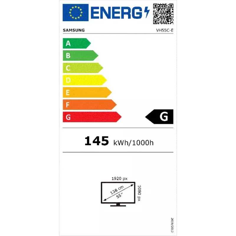 Monitor Samsung VH55C-E 55 Zoll LCD Full HD 1920 x 1080
