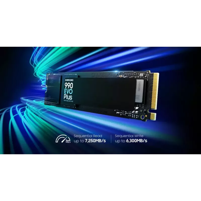 SSD M.2 2280 NVMe Samsung 1 TB (MZ-V9S1T0BW) PCIe 4.0, Lesen 7150 MB/s, Schreiben 6300 MB/s