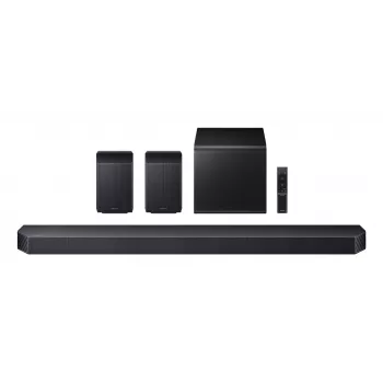 Soundbar Samsung HW-Q930F 9.1.4 Kanäle 580 W Schwarz, kabelloser Subwoofer, 17 Lautsprecher