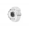 Smartwatch Samsung Galaxy Watch 8 Classic 46 mm — 1,3 Zoll AMOLED, 438×438, 64 GB, Wi‑Fi, GPS, Silbergehäuse, weißes Armband