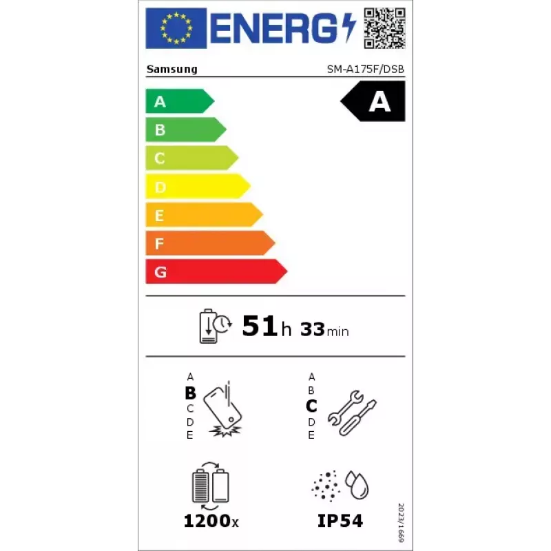 Smartphone Samsung Galaxy A17 6,7 Zoll AMOLED 90Hz, 4 GB RAM, 128 GB, 50 MP, 5000 mAh, Hybrid Dual SIM, IP54 (Hellblau)
