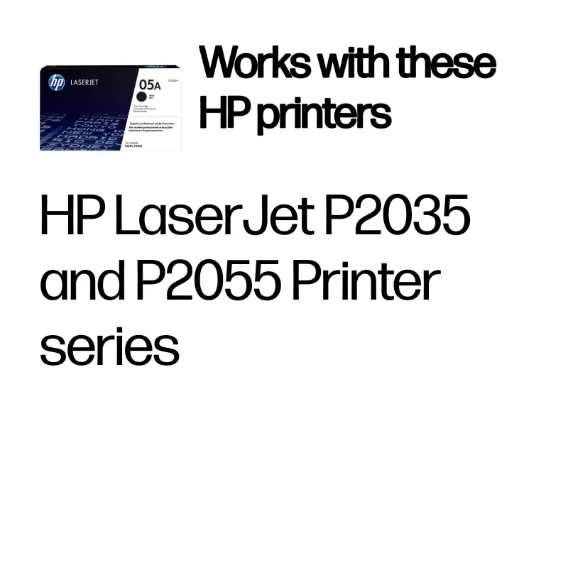 HP 05A Schwarze Original LaserJet Tonerkartusche, 2300 Seiten, Schwarz, 1 Stk.
