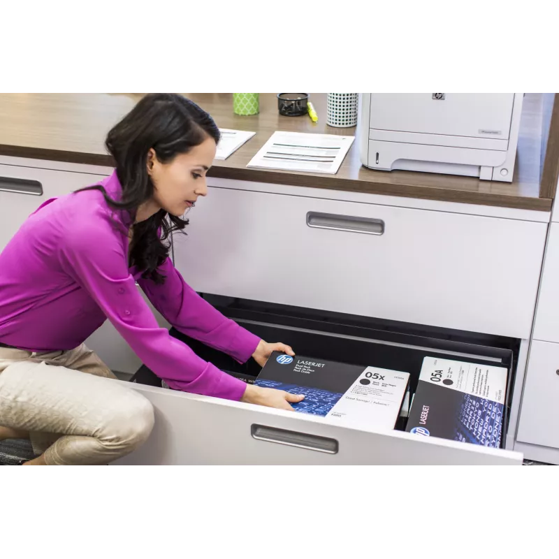 HP 05A Schwarze Original LaserJet Tonerkartusche, 2300 Seiten, Schwarz, 1 Stk.