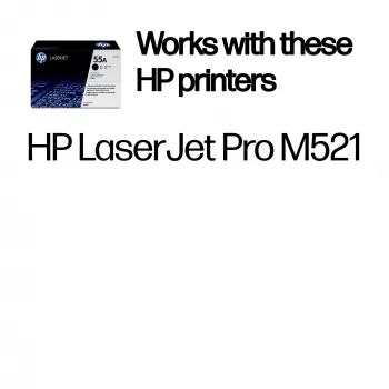 HP 55A schwarze Original LaserJet Tonerkartusche, 6000 Seiten, schwarz, 1 Stk.