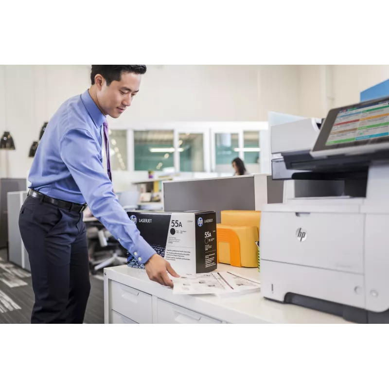 HP 55A schwarze Original LaserJet Tonerkartusche, 6000 Seiten, schwarz, 1 Stk.