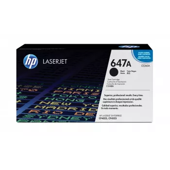HP 647A Schwarze Original LaserJet Tonerkartusche, 8500 Seiten, Schwarz, 1 Stk.