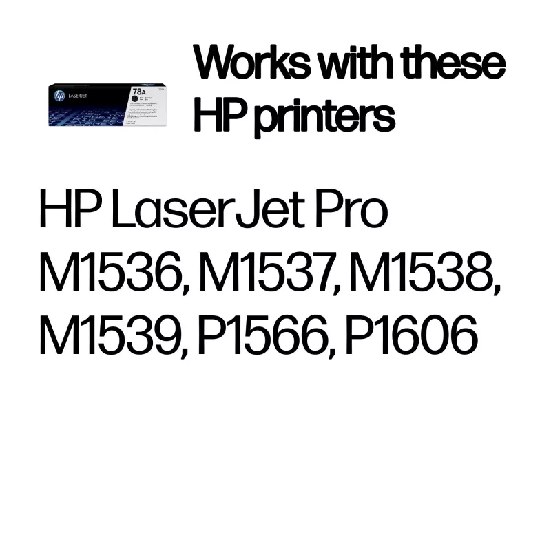 HP 78A Original LaserJet Tonerkartusche, Schwarz, 2100 Seiten, 1 Stück