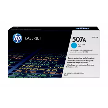 HP 507A Cyan Original LaserJet Tonerkartusche, 6000 Seiten, Cyan, 1 Stk.