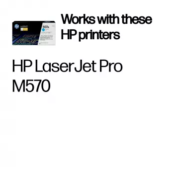 HP 507A Cyan Original LaserJet Tonerkartusche, 6000 Seiten, Cyan, 1 Stk.