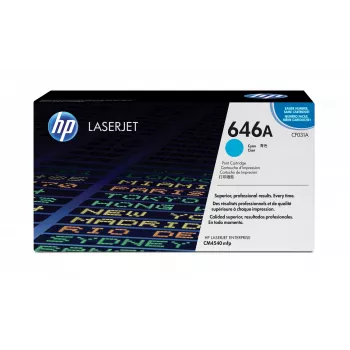 HP 646A Cyan Original LaserJet Tonerkartusche, 12500 Seiten, Cyan, 1 Stk.