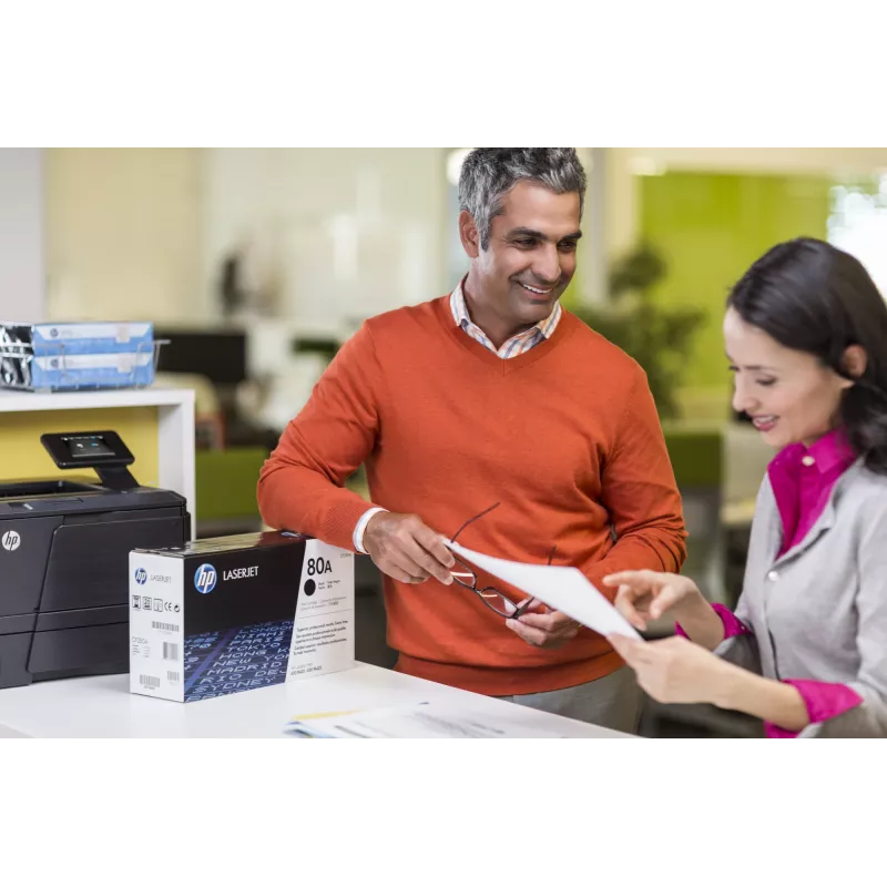 HP 80A Schwarze Original LaserJet Tonerkartusche, 2560 Seiten, Schwarz, 1 St.