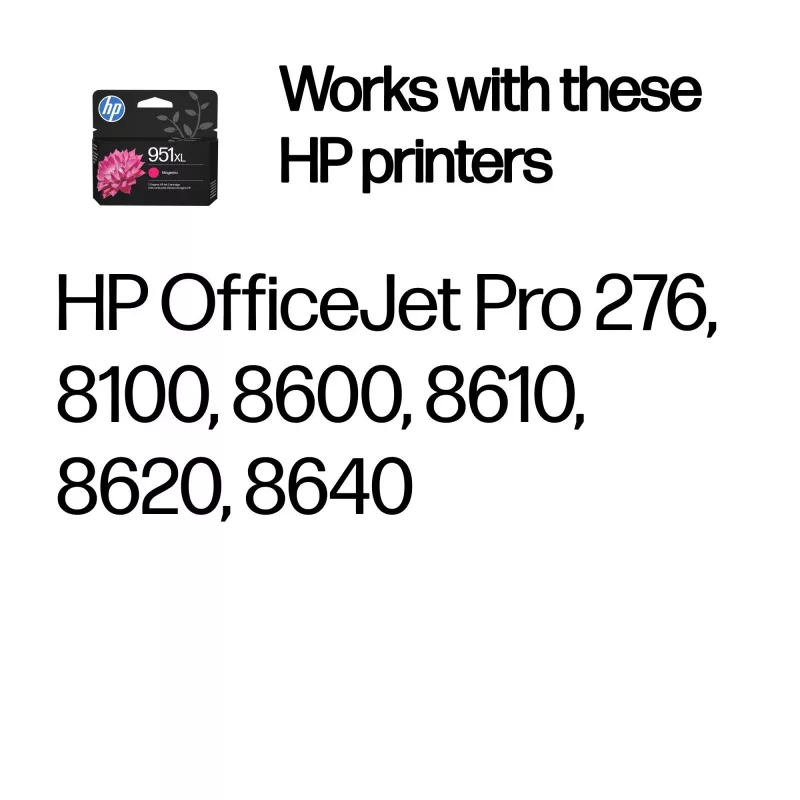 HP 951XL Original-Tintenpatrone mit hoher Reichweite, Magenta, 1 St., 1500 Seiten