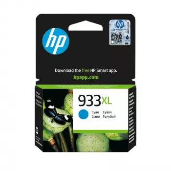 HP 933XL Cyan Original-Tintenpatrone mit hoher Reichweite, Cyan, 1 St., 825 Seiten