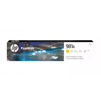 HP 981A Gelbe Original PageWide-Patrone, Gelb, 1 Stk., 6000 Seiten