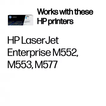 HP 508A Cyan Original LaserJet Tonerkartusche, 5000 Seiten, Cyan, 1 Stück