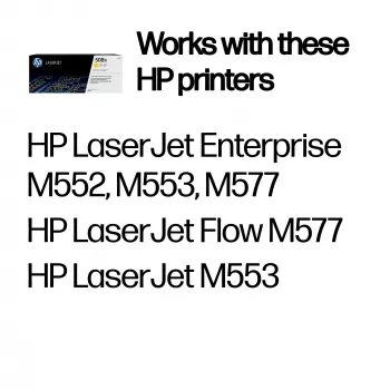 HP 508X High Yield Yellow Original LaserJet Toner Cartridge, 9500 Seiten, Gelb, 1 Stück