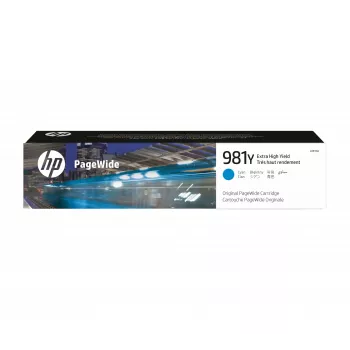 HP 981Y Cyan Original PageWide-Kartusche mit extra hoher Reichweite