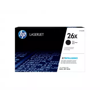 HP 26X High Yield Schwarz Original LaserJet Tonerkartusche, 9000 Seiten, Schwarz, 1 Stück