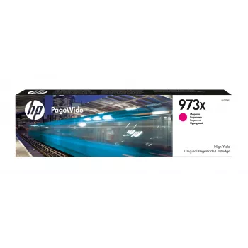 HP 973X Magenta Original PageWide Druckerpatrone mit hoher Reichweite, Magenta, 1 St., 7000 Seiten