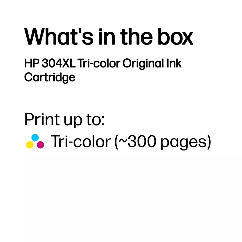 HP 304XL Original-Tintenpatrone in Tri-Farbe