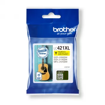 Brother LC-421XLY Druckerpatrone 1 Stück Original High (XL) Yield Gelb